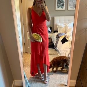 BCBG Coral Silk Gown!